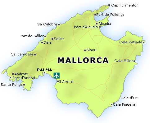 Mallorca Karte